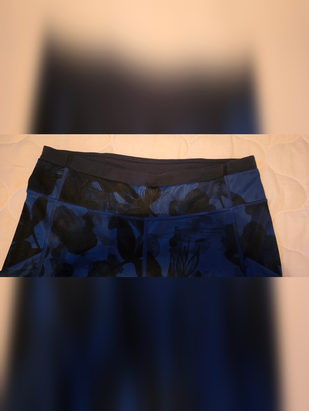 Lululemon Speed Tight II Full-On Luxtreme Jumbo Inky Floral Black Inkwell Size 1 - Picture 12 of 15